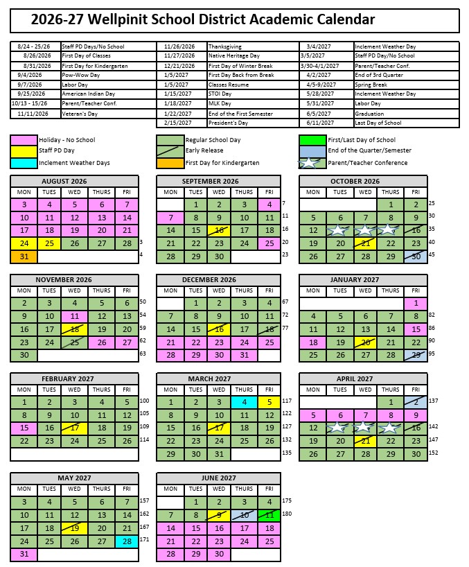 school calendar